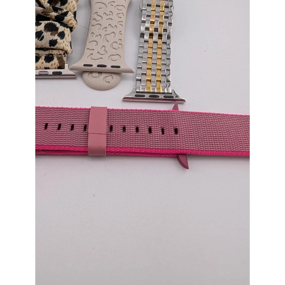 Apple Watch Band Lot of 12 - Beaded, Silicone, Stretch, Link 42,44,45mm